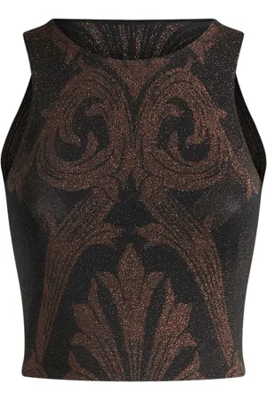 Etro Débardeur à motif métallisé en jacquard