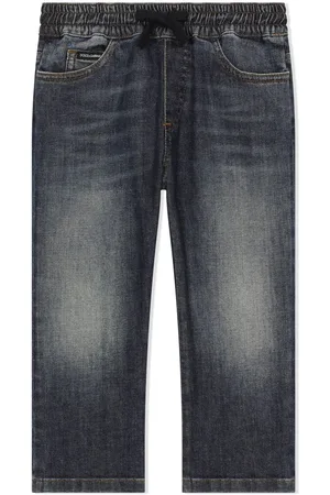 Dolce & Gabbana Jean droit à logo imprimé