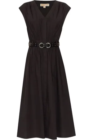 Michael Kors Robe mi-longue à taille ceinturée