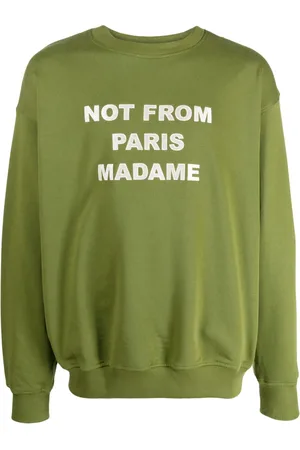 Drôle de Monsieur Sweat à slogan brodé