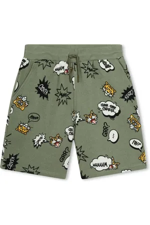 Kenzo Short imprimé en coton à lien de resserrage