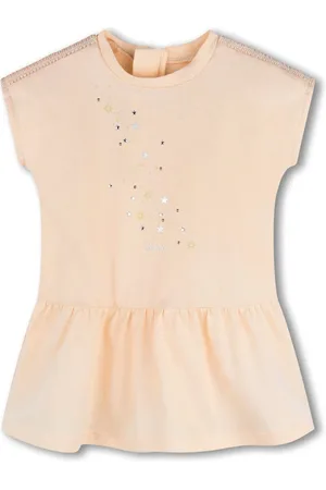 Chloé Robe en coton biologique à logo brodé