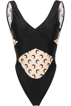 Marine Serre Maillot de bain à design drapé