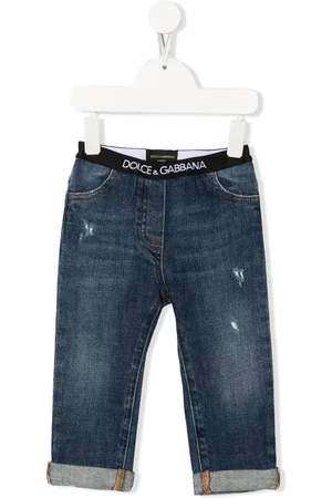 Dolce & Gabbana Jean à taille à logo