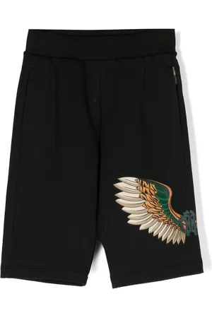 Roberto Cavalli Short de sport à patch Wing