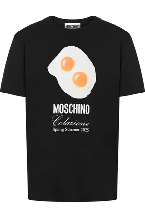 Moschino T-shirt à imprimé œuf