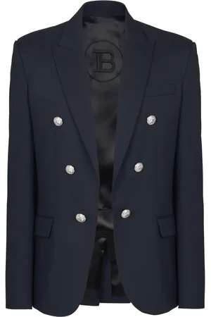 Balmain Blazer en laine à boutonnière