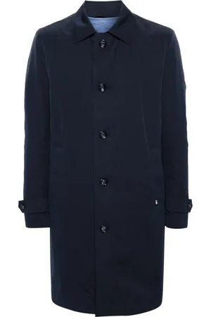 HUGO BOSS Manteau boutonné à col italien