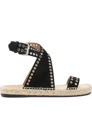 Isabel Marant Espadrilles en daim Illya à détails d’œillets