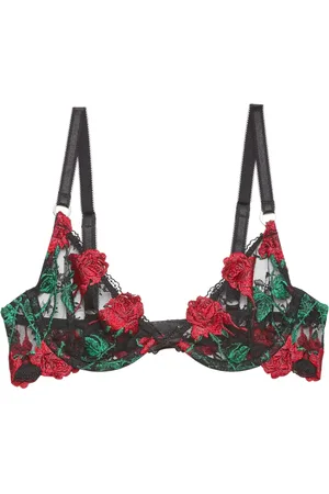 FLEUR DU MAL Soutien-gorge Vampire Rose à broderies