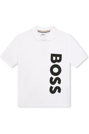 HUGO BOSS Polo en coton à logo imprimé