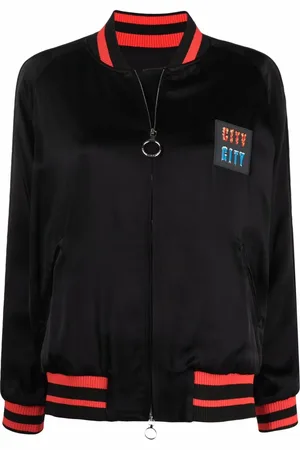 Paco rabanne Veste bomber à patch logo