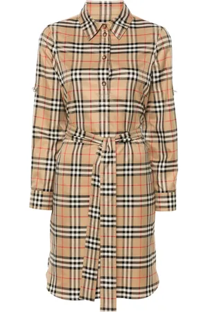 Burberry Robe-chemise à motif Vintage Check