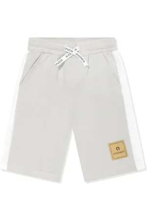 Aigner Short de sport en coton à logo appliqué