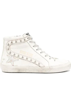 Golden Goose Baskets montantes Slide en cuir