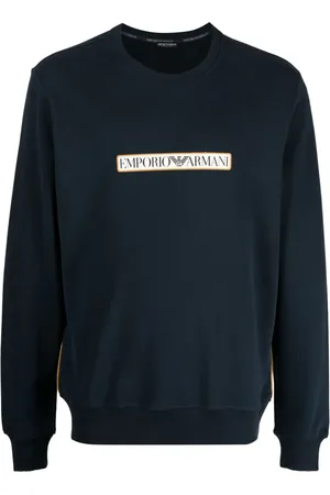 Emporio Armani Sweat en coton à logo imprimé