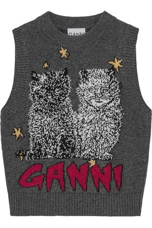 Ganni Gilet brodé