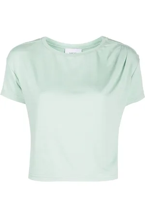 Marchesa Notte T-shirt crop à encolure ronde