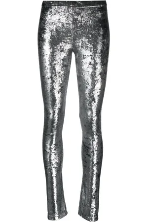 JUNYA WATANABE Legging taille-haute à effet métallisé