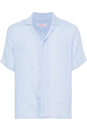 Orlebar Brown Chemise en lin à manches courtes