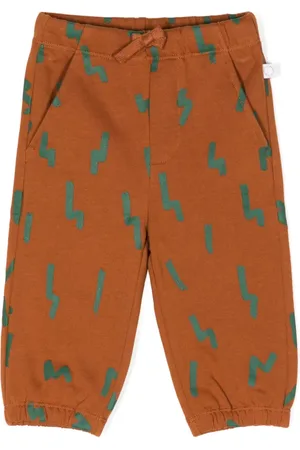 Stella McCartney Pantalon en coton à imprimé abstrait