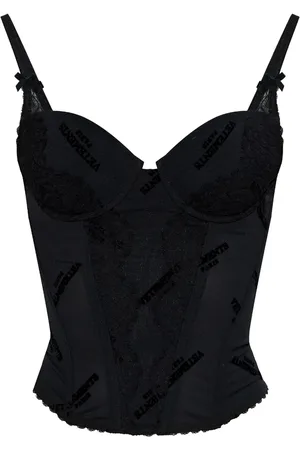 Vetements Corset à logo floqué