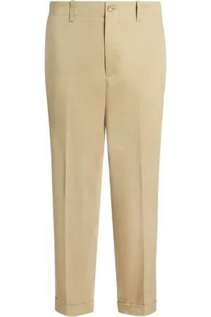 Etro Pantalon chino à logo brodé
