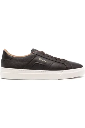 santoni Baskets en cuir à lacets