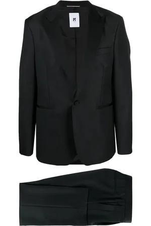 PT Torino Blazer en laine mélangée à simple boutonnage
