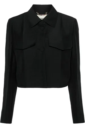 Fendi Blazer à coupe crop
