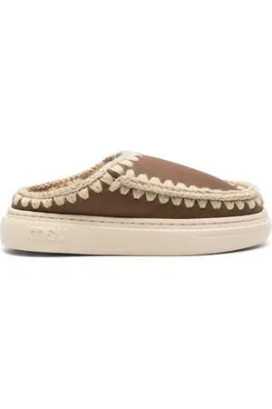 Mou Chaussons Eskimo en cuir