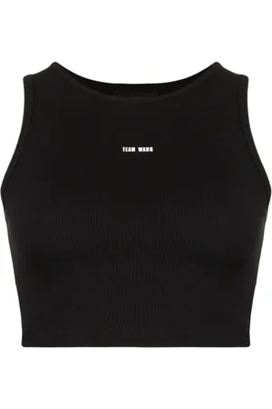 TEAM WANG design Débardeur crop à logo imprimé