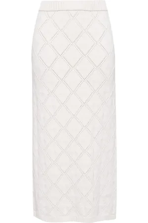 Elie saab Jupe en maille à coupe mi-longue