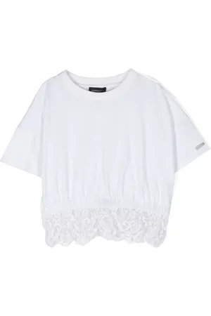 MONNALISA T-shirt à empiècements en dentelle