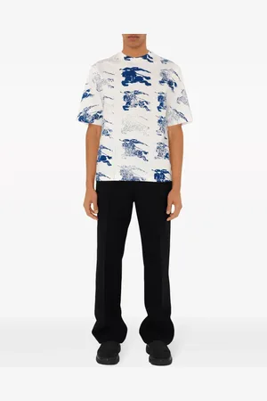Burberry T-shirt en coton à logo imprimé