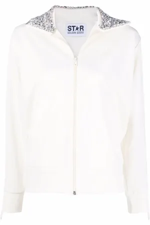 Golden Goose Sweat zippé à ornements en cristal