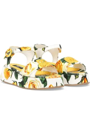 Dolce & Gabbana Sandales à rose imprimée