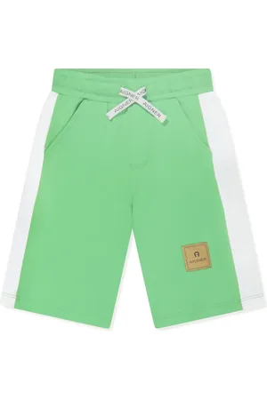 Aigner Short de sport en coton à logo appliqué