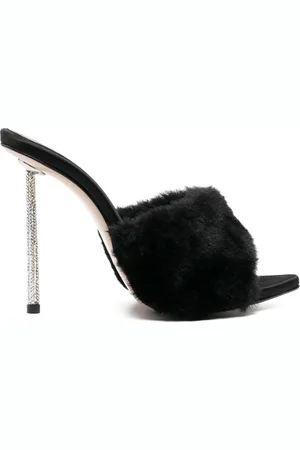 LE SILLA Mules Bella en fourrure artificielle 105 mm
