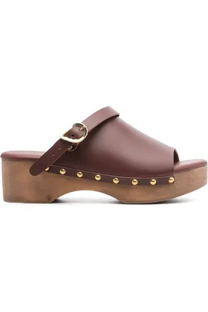 Ancient Greek Sandals Mules en cuir à boucles