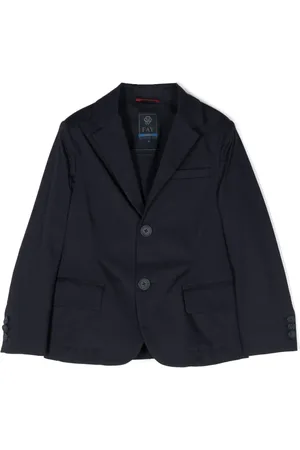 FAY Blazer en coton à simple boutonnage