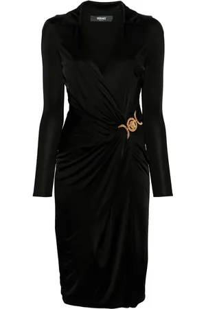 VERSACE Robe mi-longue à plaque Medusa