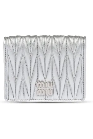 Miu Miu Portefeuille matelassé en cuir nappa