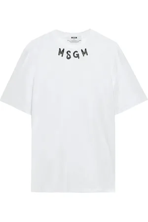 Msgm T-shirt à logo Brushstroke