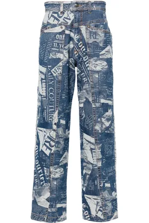VERSACE Jean droit Magazine
