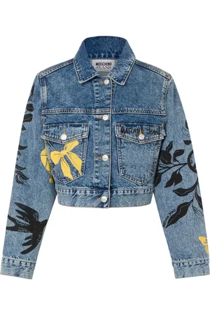 Moschino Veste en jean à imprimé graphique