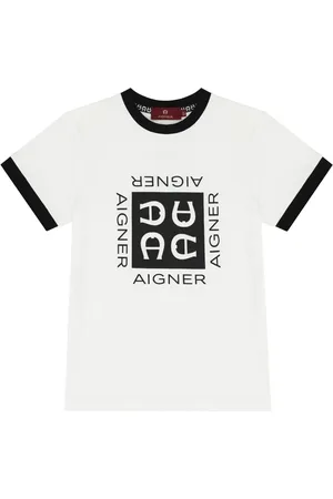 Aigner T-shirt en coton à logo imprimé