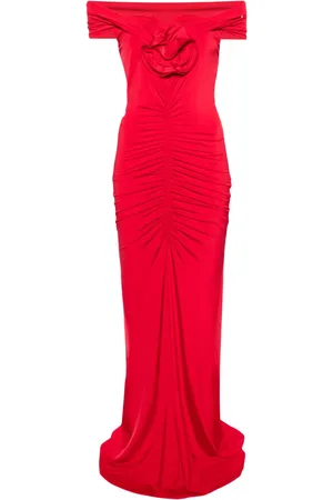 NISSA Robe fleurie à épaules dénudées