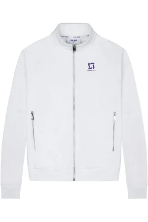 TEAM WANG design Veste de sport zippée à logo imprimé