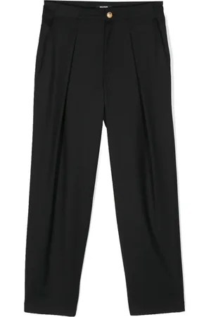 Balmain Pantalon chino en laine à plis